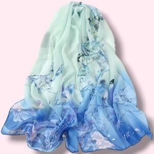 🐦Long, Flowy, Birds And  Florals Women's Scarf